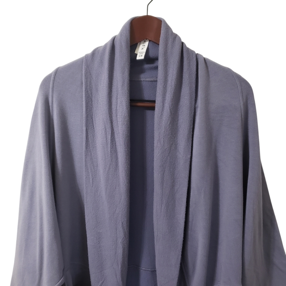 Athleta Ethereal Cocoon Wrap Cardigan Purple Sz S/M - Picture 2 of 13